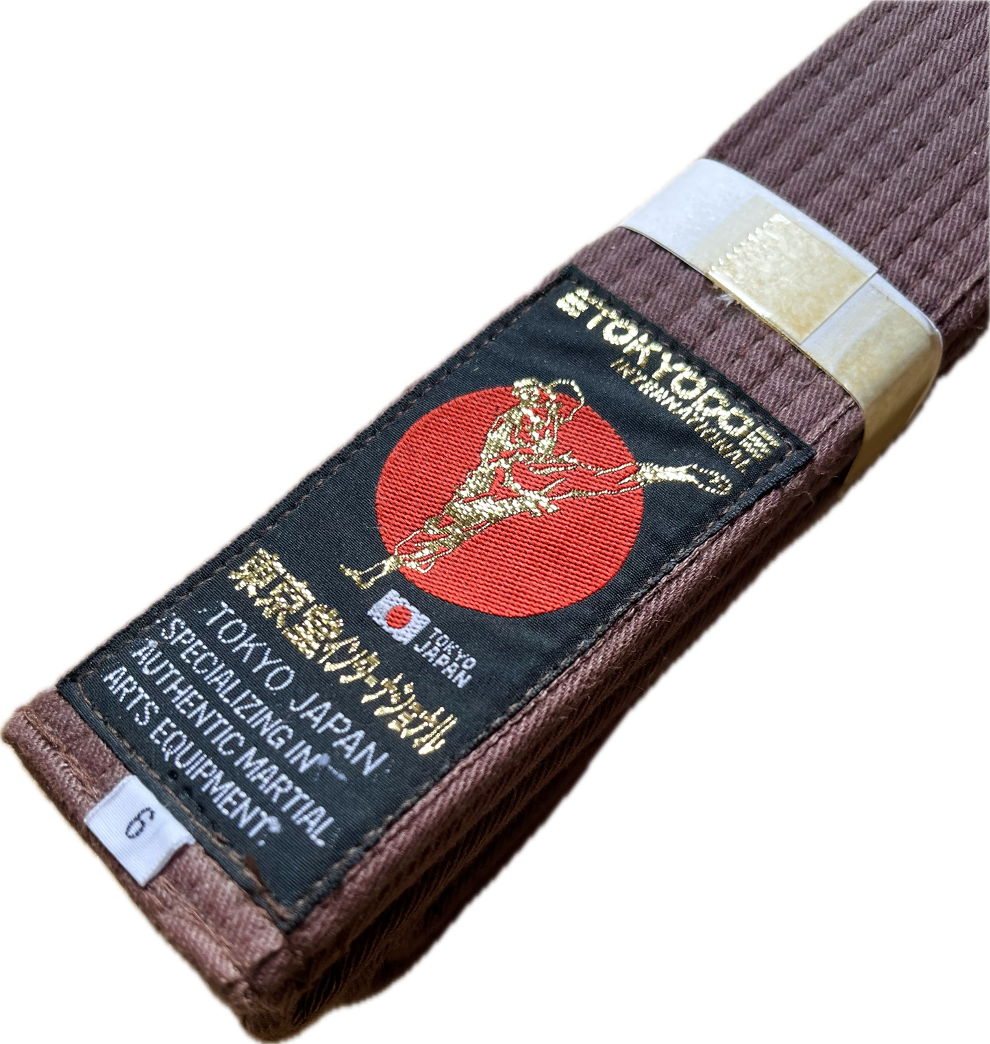 Tokyodo Brown Karate Belt Standart Size 6 (310cm)