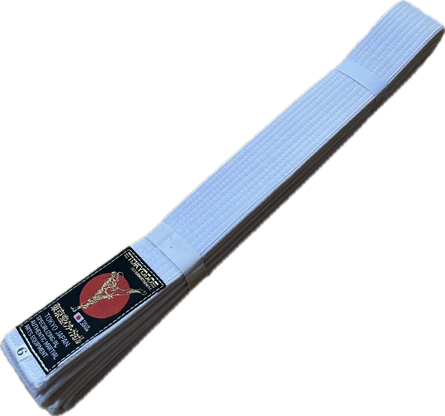Tokyodo white Karate Belt Standart Size 6 (310cm)