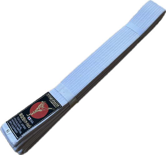 Tokyodo white Karate Belt Standart Size 6 (310cm)