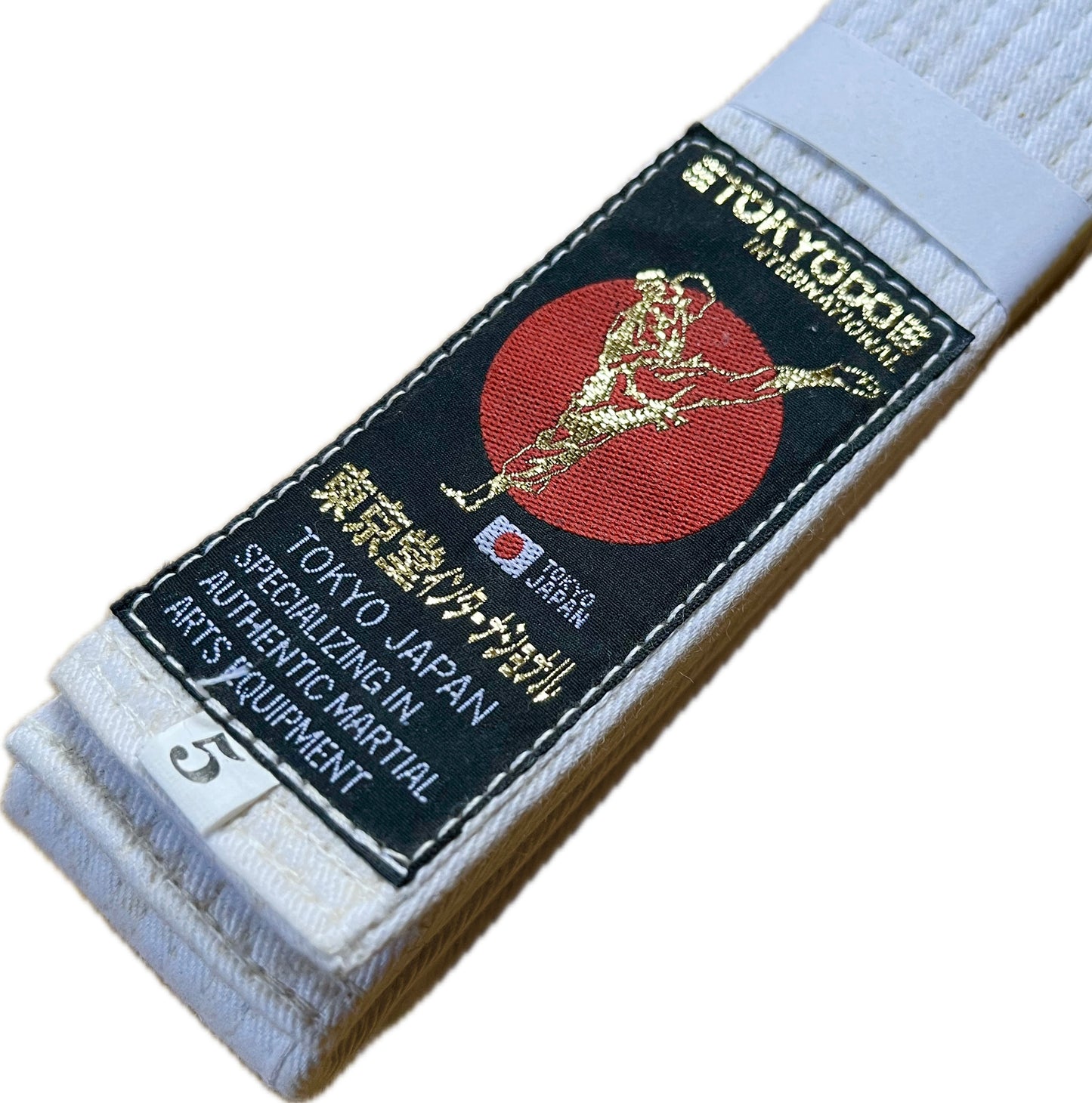 Tokyodo white Karate Belt Standart Size 5 (290cm)