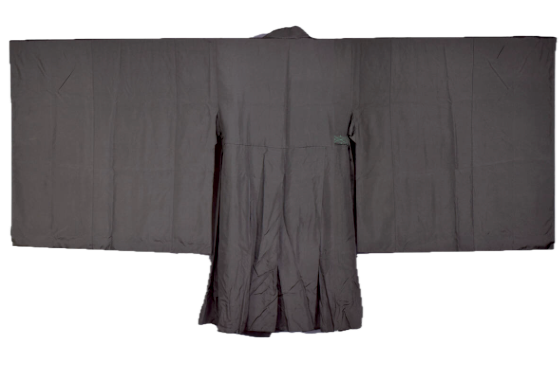 Traditional Black Silk Koromo – Zen Buddhist Monk Robe | Kyoto Antique Japan