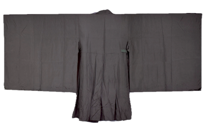 Traditional Black Silk Koromo – Zen Buddhist Monk Robe | Kyoto Antique Japan