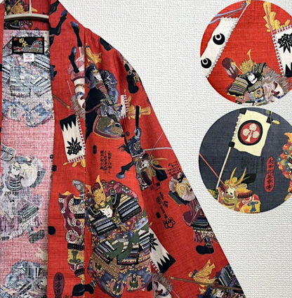 Traditional Japanese Hanten Jacket – Bushi Samurai Warrior – Made in Japan