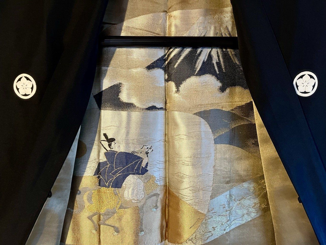 Traditional Japanese Men’s Antique Haori - “Yoritomo’s Journey to Mount Fuji”