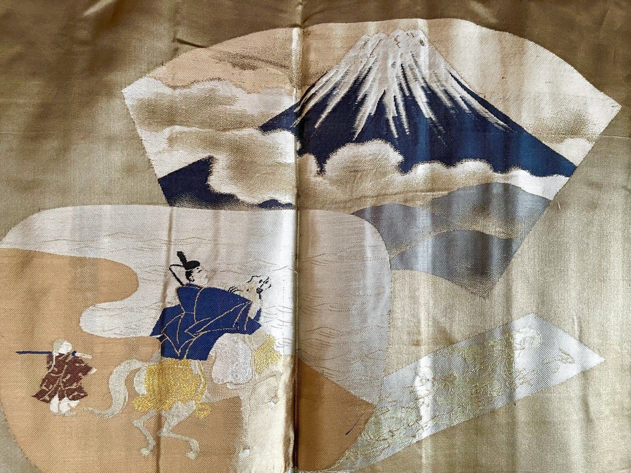 Traditional Japanese Men’s Antique Haori - “Yoritomo’s Journey to Mount Fuji”
