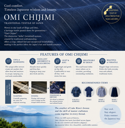 Traditional Japanese Samue – Made in Japan | Cotton-Linen Blend