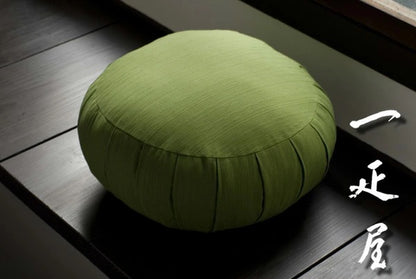 Traditional Japanese Zafu Meditation Cushion – Tsumugi Style – 7 Colors – Made in Japan
