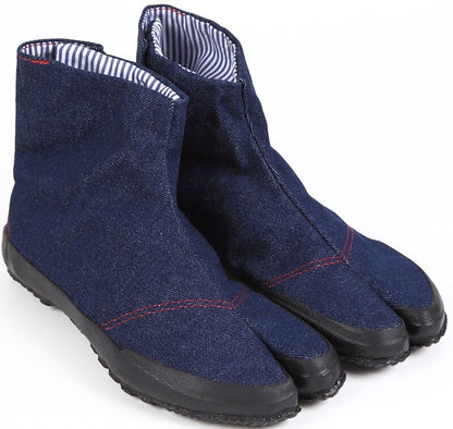 Wamon Navy Jeans Denim Jika-Tabi Shoes – Handmade in Japan