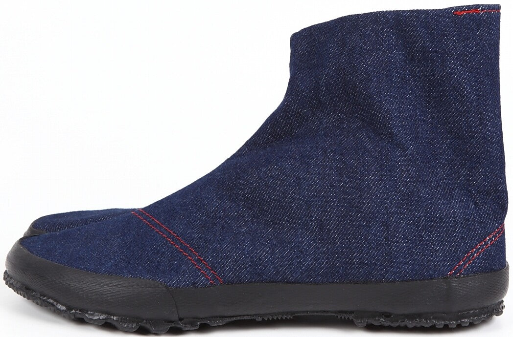 Wamon Navy Jeans Denim Jika-Tabi Shoes – Handmade in Japan