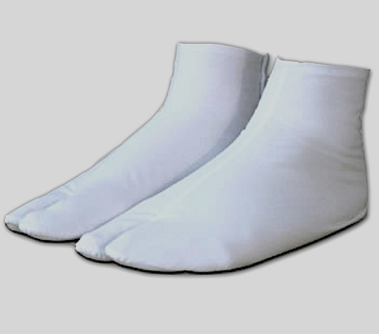 White Tabi Socks Bleached Cotton Sarashi Broadcloth 4 Kohaze