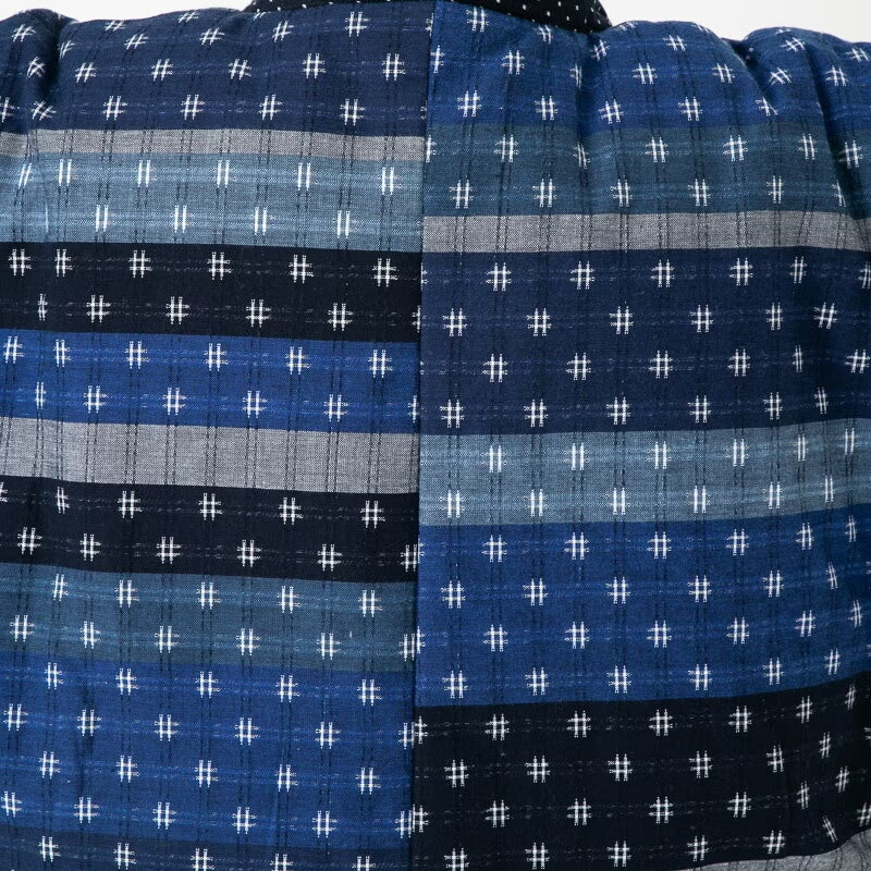 Women’s Winter Hanten Jacket Navy Random Patchwork  Made in Japan