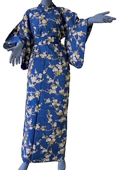 Women’s Yukata Shiro Ume – Made in Kyoto, Japan
