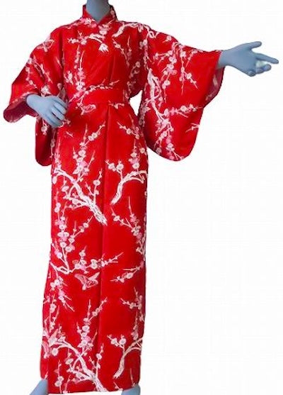 Women’s Yukata Ume – Japanese Plum Blossom Kimono – Made in Kyoto Japan