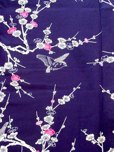 Women’s Yukata Ume – Japanese Plum Blossom Kimono – Made in Kyoto Japan