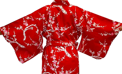 Women’s Yukata Ume – Japanese Plum Blossom Kimono – Made in Kyoto Japan