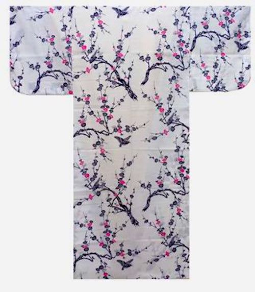 Women’s Yukata Ume – Japanese Plum Blossom Kimono – Made in Kyoto Japan